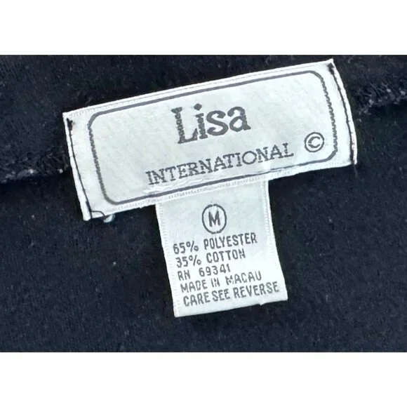 Vintage Cardigan Sweater Top Puma Cheetah Detail Size M - Picture 7 of 8